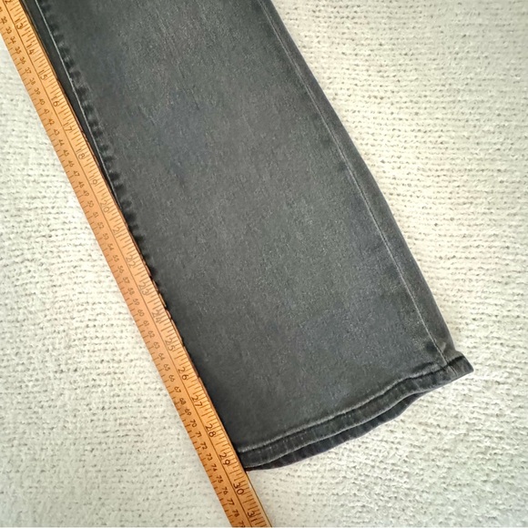 Anthro Pilcro Utility Moto Bootcut Jeans Faded Black Wash 29R - Picture 13 of 15